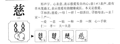 慈 名字|慈字取名的含义是什么